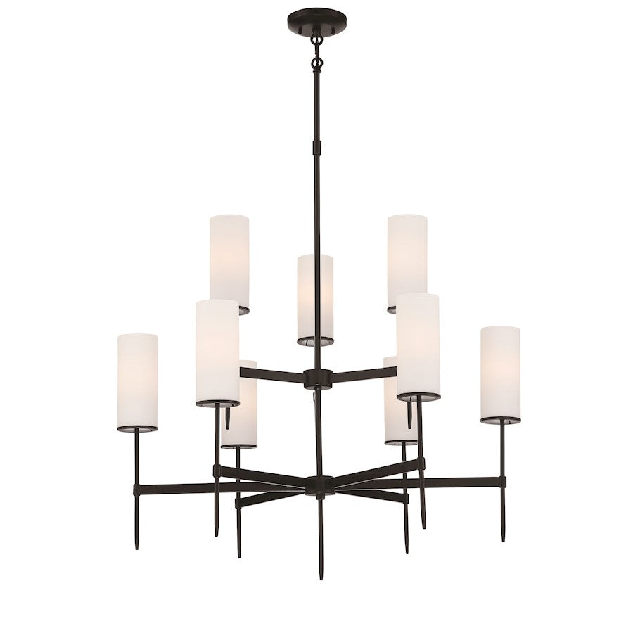 Minka Lavery First Avenue 9 Light Chandelier, Coal - 3849-66A