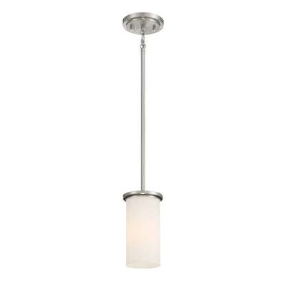 Minka Lavery Haisley 1 Light Pendant, Brushed Nickel - 4090-84