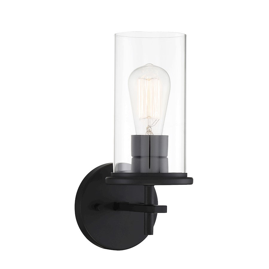 Minka Lavery Haisley 1 Light Wall Sconce, Coal - 4091-66A