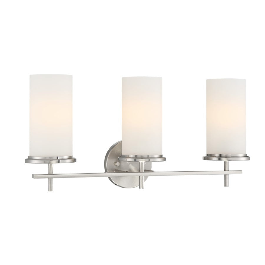 Minka Lavery Haisley 3 Light Bath, Brushed Nickel - 4093-84