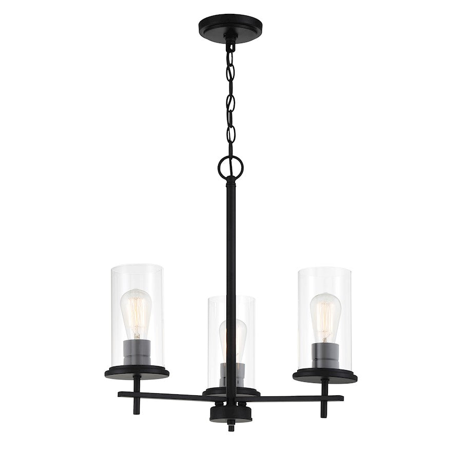 Minka Lavery Haisley 3 Light Chandelier, Coal - 4096-66A