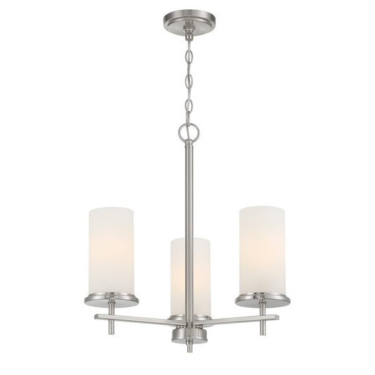 Minka Lavery Haisley 3 Light Chandelier, Brushed Nickel - 4096-84