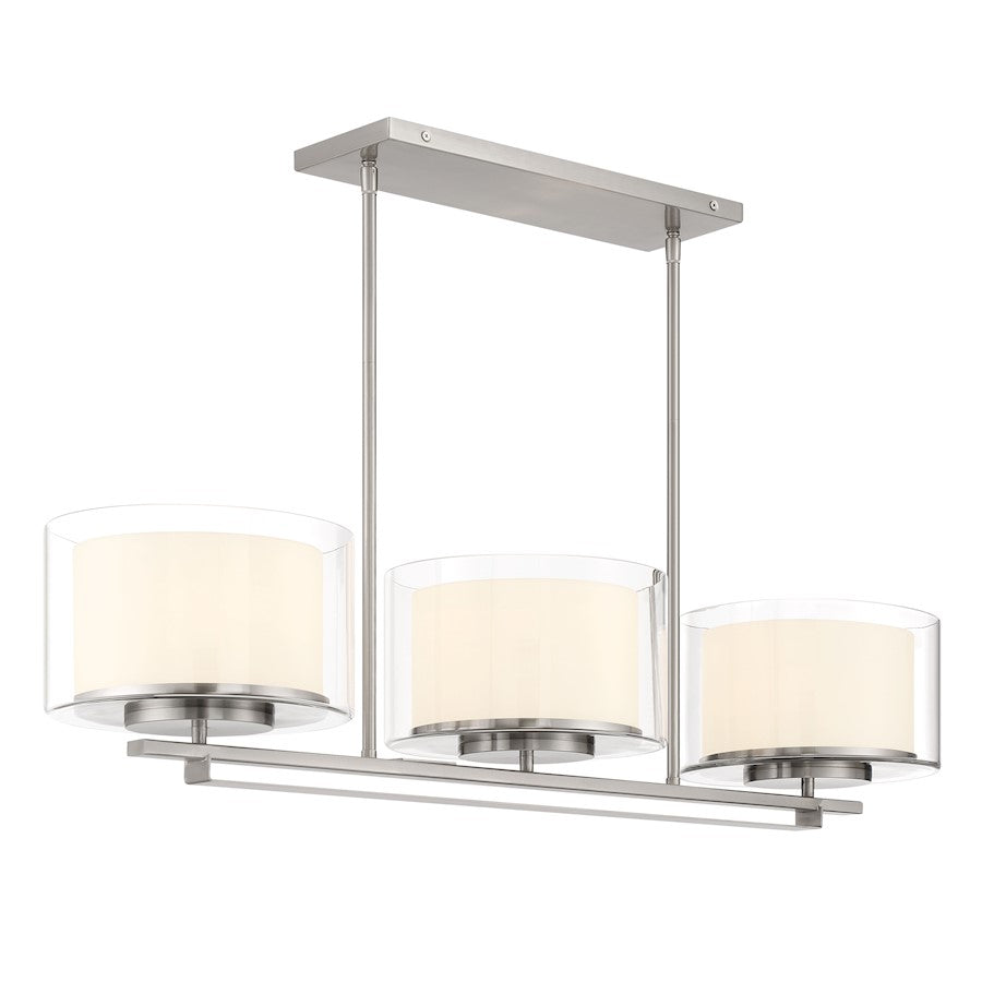 Minka Lavery Parsons Studio 3 Light Island, Brushed Nickel - 4108-84