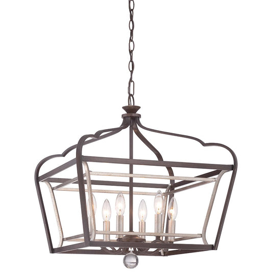 6 Light Pendant, Sienna w