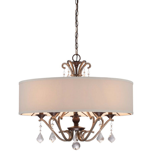 5 Light Pendant, Sienna w