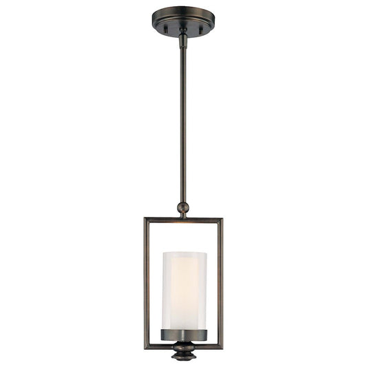 1 Light Mini Pendant, Bronze Plated