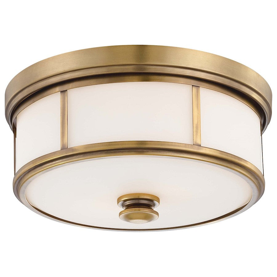 Minka Lavery Harbour Point 2 Light Flush Mount, Liberty Gold