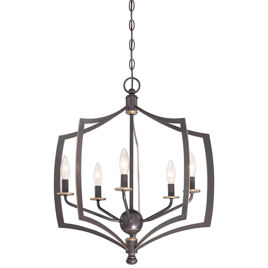 Chandelier, Downton Bronze with Gold