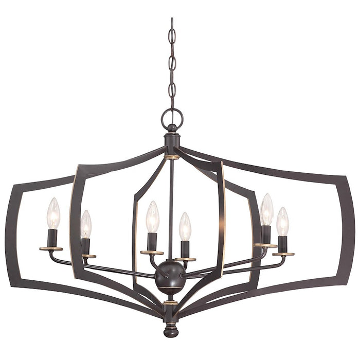 Minka Lavery Middletown Chandelier Downton Bronze with Gold