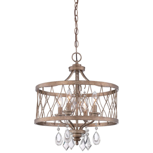 Minka Lavery West Liberty 4 Light Mini Chandelier Convertible, Gold