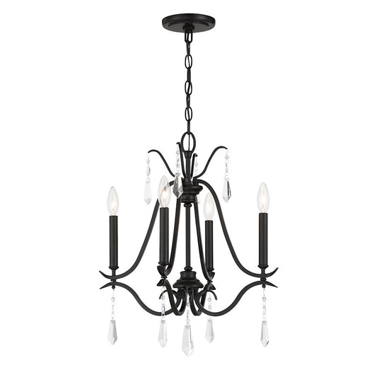 Minka Lavery Laurel Estate 4 Light Chandelier, Coal - 4444-66A