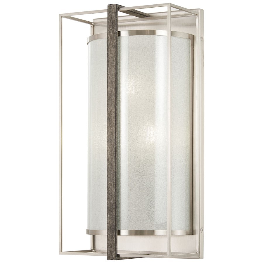 Minka Lavery Tyson'S Gate 3 Lt Wall Sconce, Nickel/Shale Wood - 4560-098