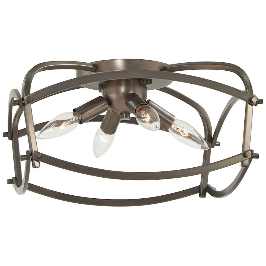 Minka Lavery Jupiter's Canopy Flushmount, Bronze - 4779-281