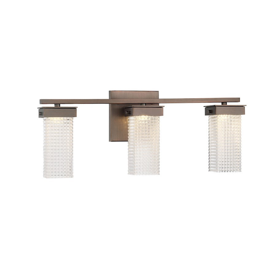 Minka Lavery Dewberry Lane 3 Light Led Bath, Brushed Bronze - 4903-267-L