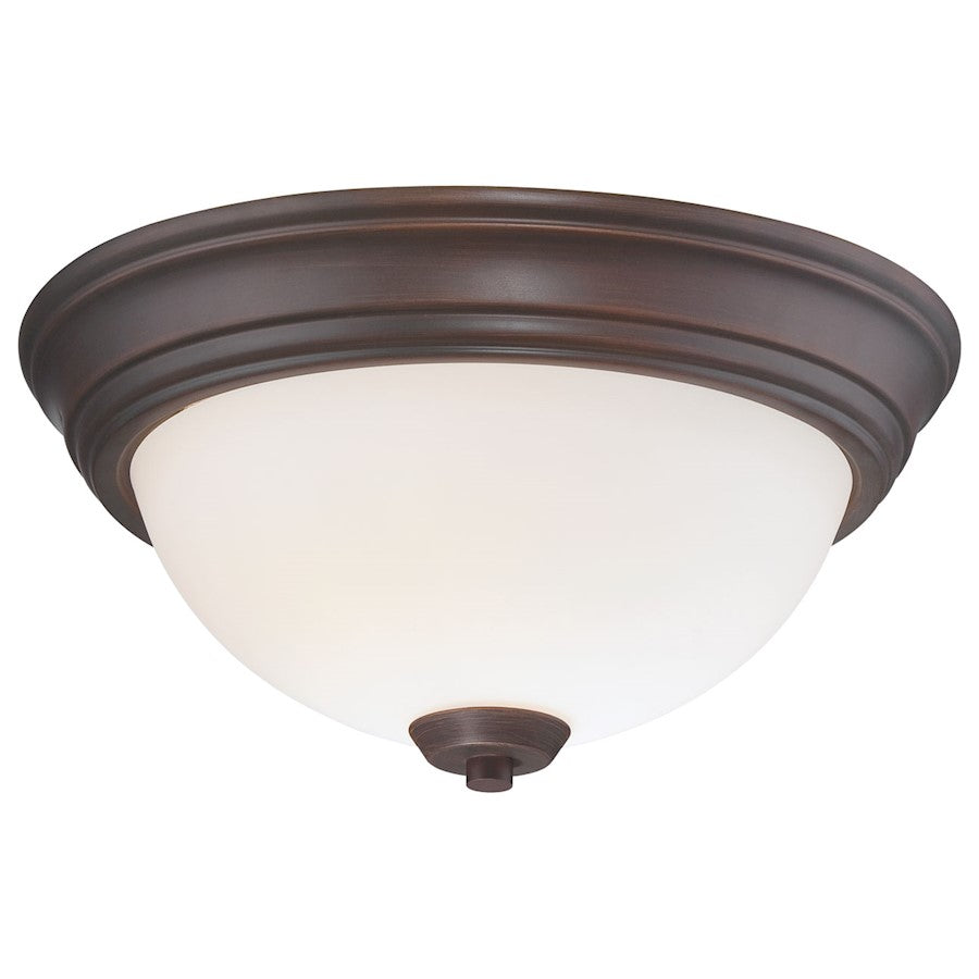 Minka Lavery Overland Park 2 Light Flush Mount, Vintage Bronze - 4960-284