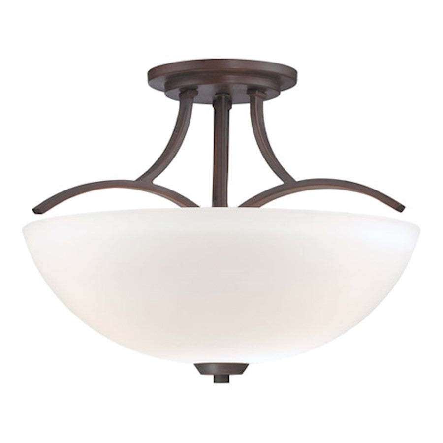 Minka Lavery Overland Park 3 Light Semi Flush, Vintage Bronze - 4962-284