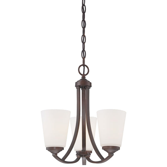 Minka Lavery Overland Park 3 Light Mini Chandelier, Bronze - 4963-284