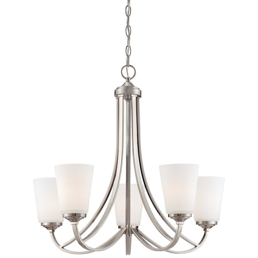 Overland Park Chandelier Brushed Nickel