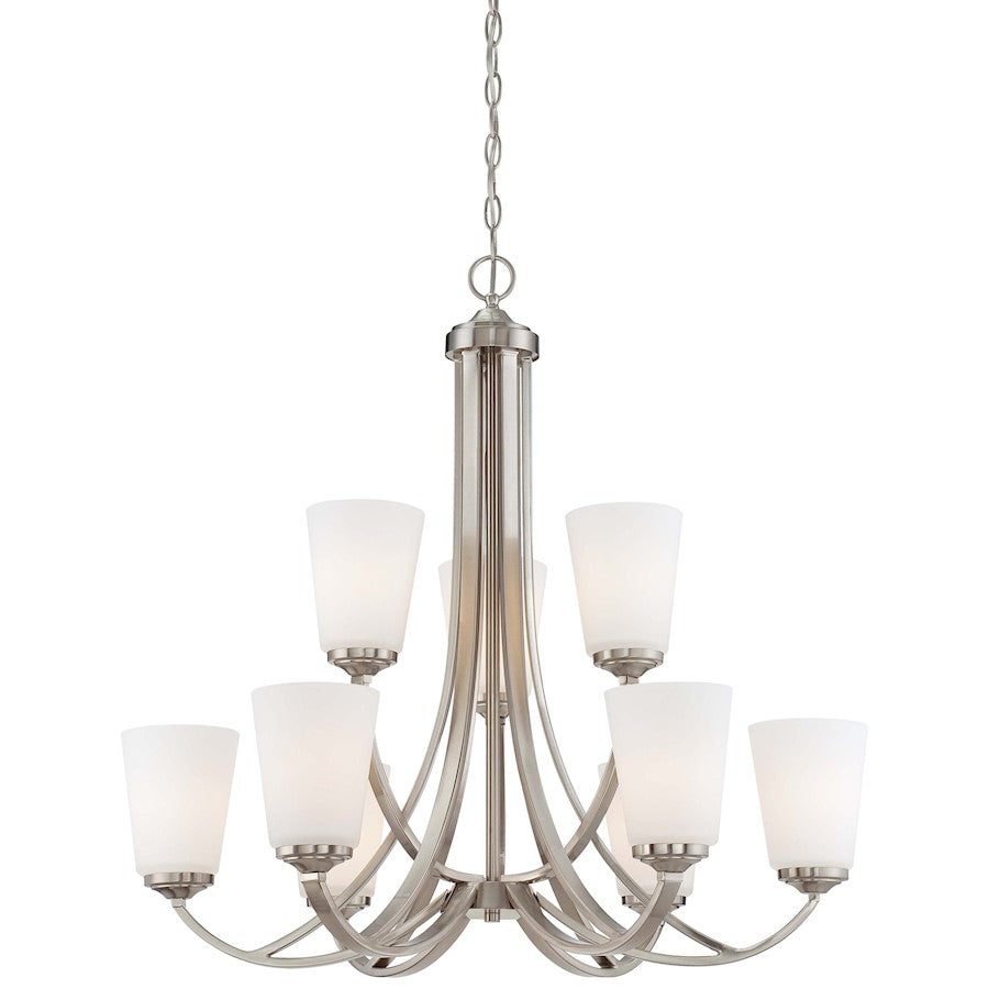 Overland Park Chandelier Brushed Nickel