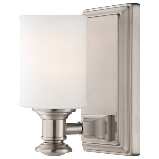 OPEN BOX ITEM: Minka Lavery Harbour Point 1 Light Bath, Brushed Nickel - 5171-84