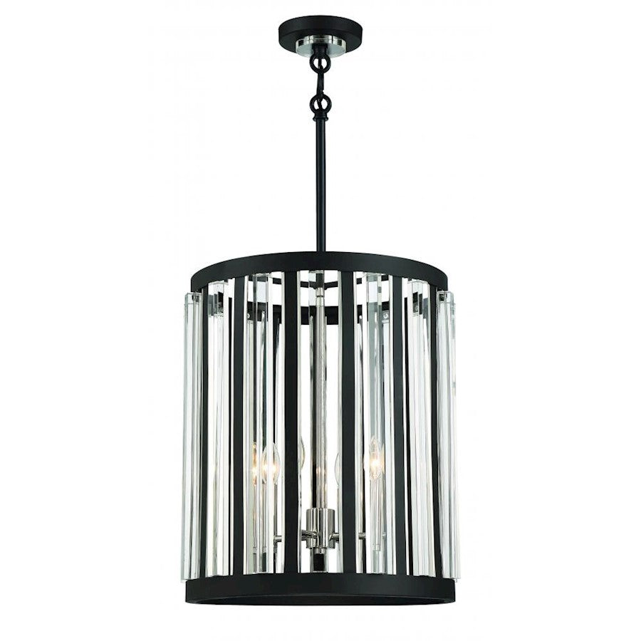 Minka Lavery Majestic Splendor 4 Light Pendant, Sand Coal/Nickel - 5497-729