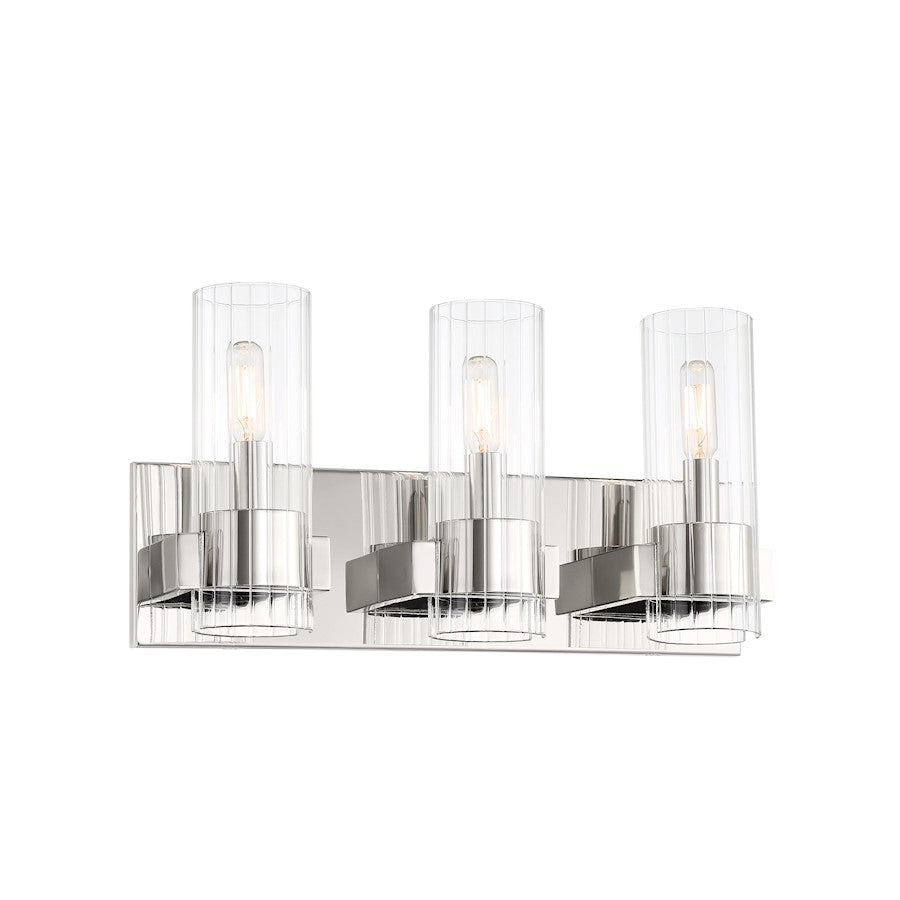 Minka Lavery Vernon Place 3 Light Bath, Polished Nickel - 5893-613