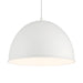 Minka Lavery Vantage 1 Light Dome Pendant, White - 6203-44
