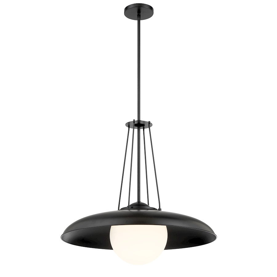 Minka Lavery Schooner Ridge 1 Light 24" Pendant, Coal - 6405-66A