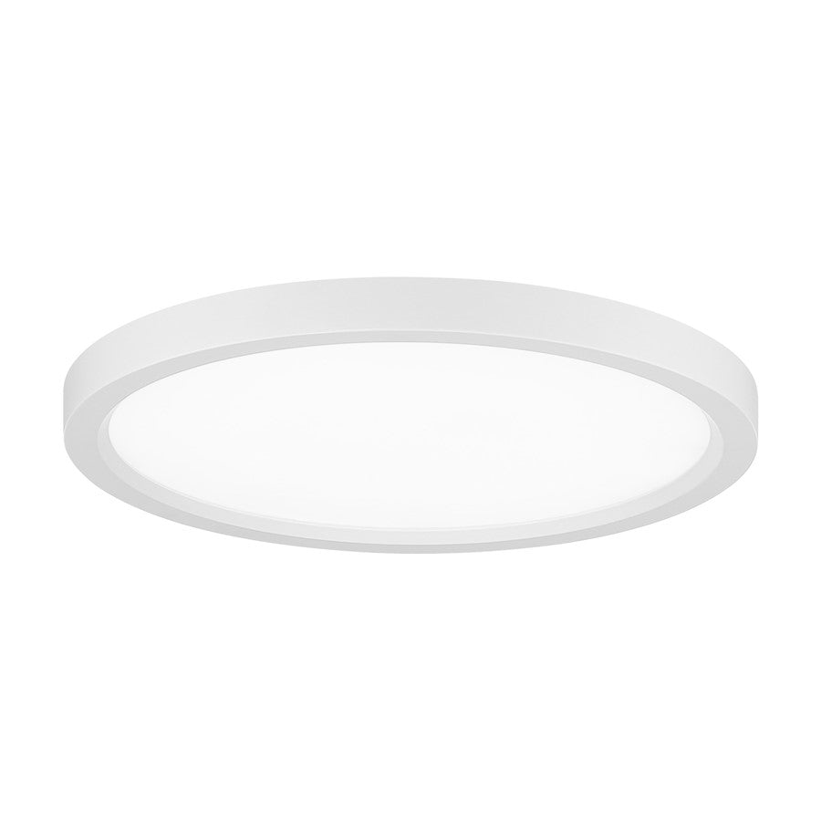 Minka Lavery 15" Round LED Flush Mount, White - 715-44-L