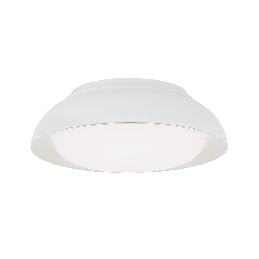 Minka Lavery LED 12" Flush Mount, Sand White/White - 718-655-L