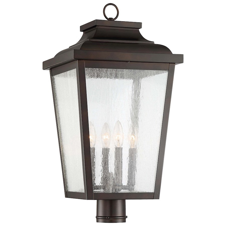 OPEN BOX: Minka Lavery Irvington Manor 4-Light Post Mount, Bronze