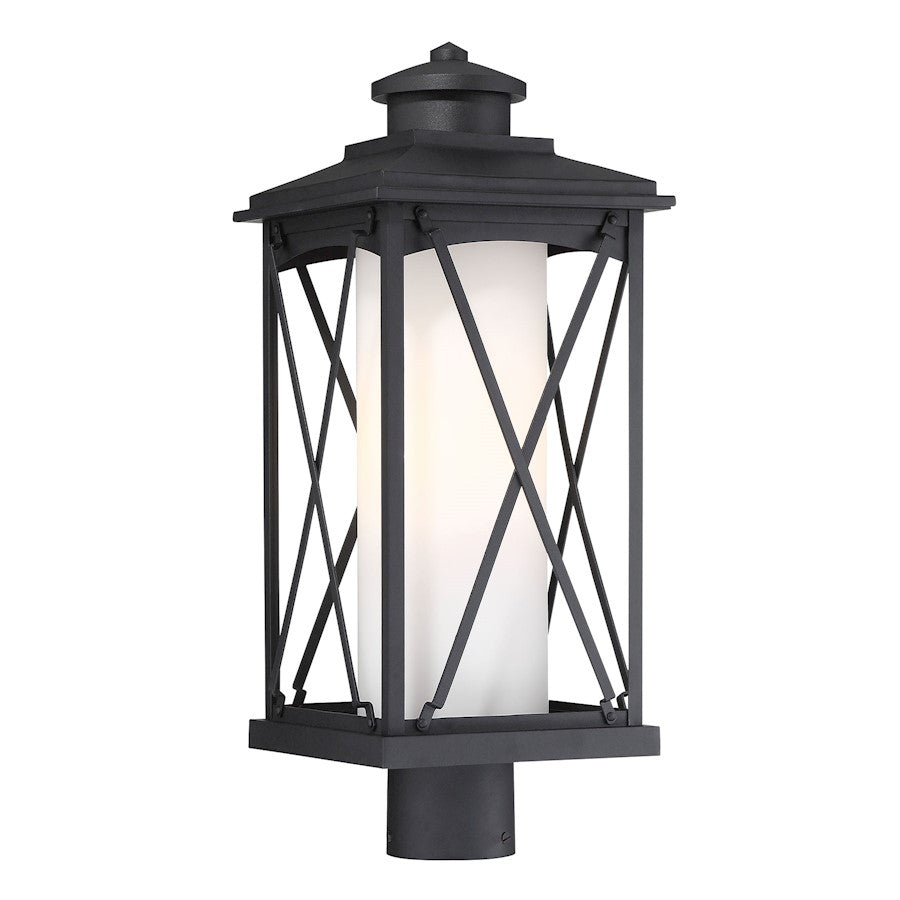 Minka Lavery Lansdale 1 Light Outdoor Post Mount, Black