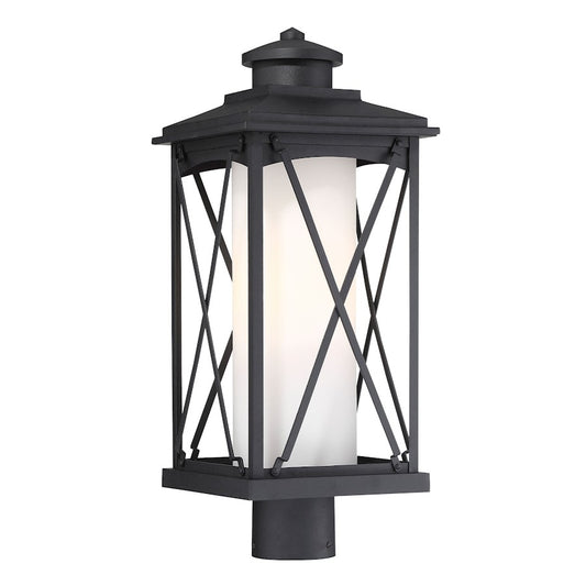 Minka Lavery Lansdale 1 Light Outdoor Post Mount, Black