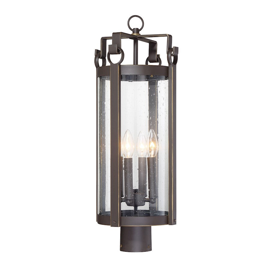 Minka Lavery Somerset Lane 4 Light Outdoor Post Mount, Dakota Bronze