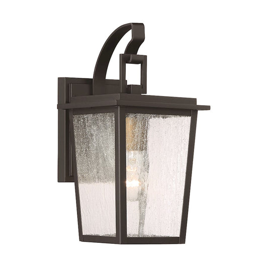 Minka Lavery Cantebury 1 Light Outdoor Wall Mount, Coal /Gold - 72751-66G