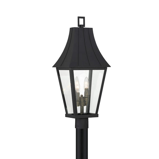 Great Outdoors Chateau Grande 4 Light Outdoor Post Mount, Coal/Gold - 72786-66G