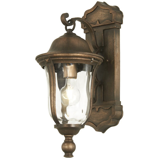 Great Outdoors Havenwood 1 Light Wall Mount, Bronze/ Silver/Clear - 73241-748