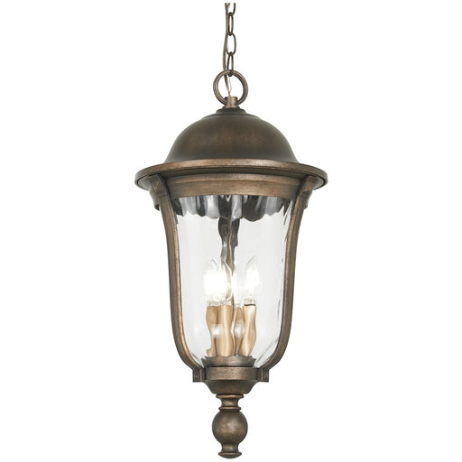Great Outdoors Havenwood 4 Light Chain Hung, Bronze/ Silver/Clear - 73247-748