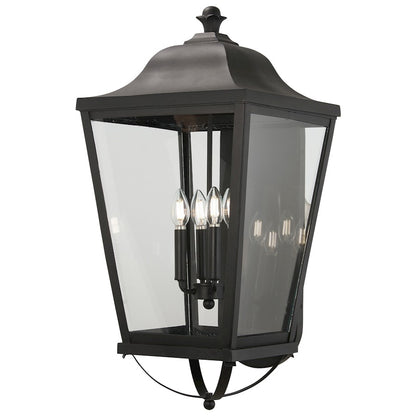 Minka Lavery Savannah 4 Light 15" Outdoor Wall Mount, Sand Coal - 73284-66