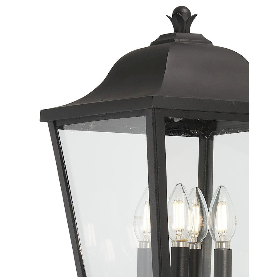 Minka Lavery Savannah 4 Light Outdoor Post Mount, Sand Coal