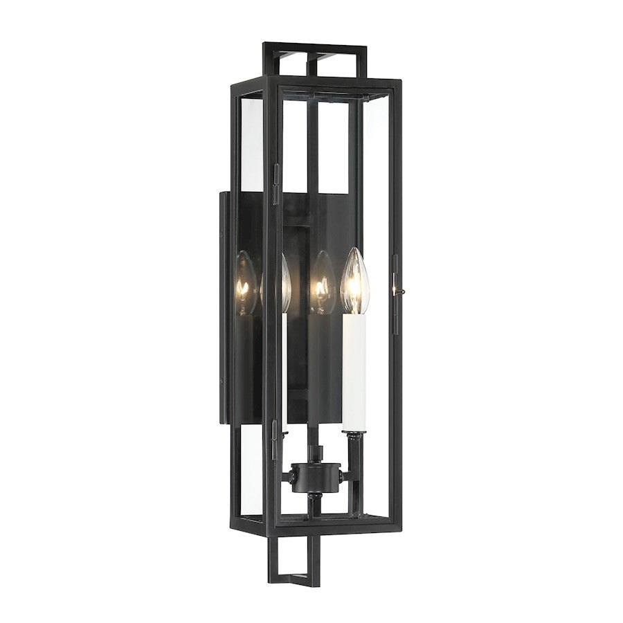 Minka Lavery Knoll Road 2 Light Outdoor Wall Mount, Coal