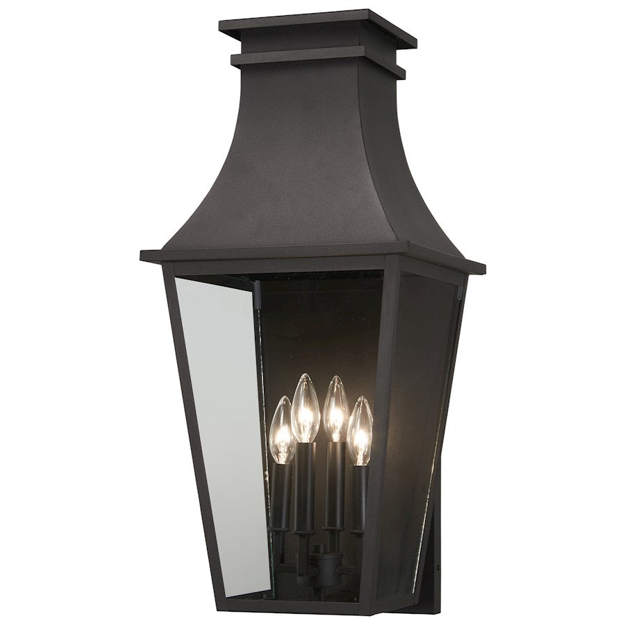 Minka Lavery Gloucester 4 Light Medium Outdoor Wall Mount, Sand Coal - 7993-66