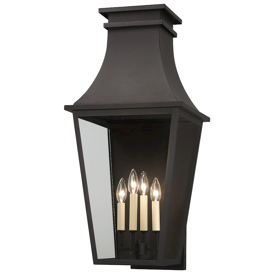 Minka Lavery Gloucester 4 Light Large Outdoor Wall Mount, Sand Coal - 7994-66