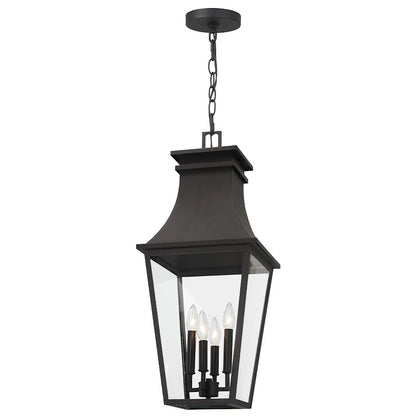 Minka Lavery Gloucester 4 Light Outdoor Chain Hung Lantern, Sand Coal