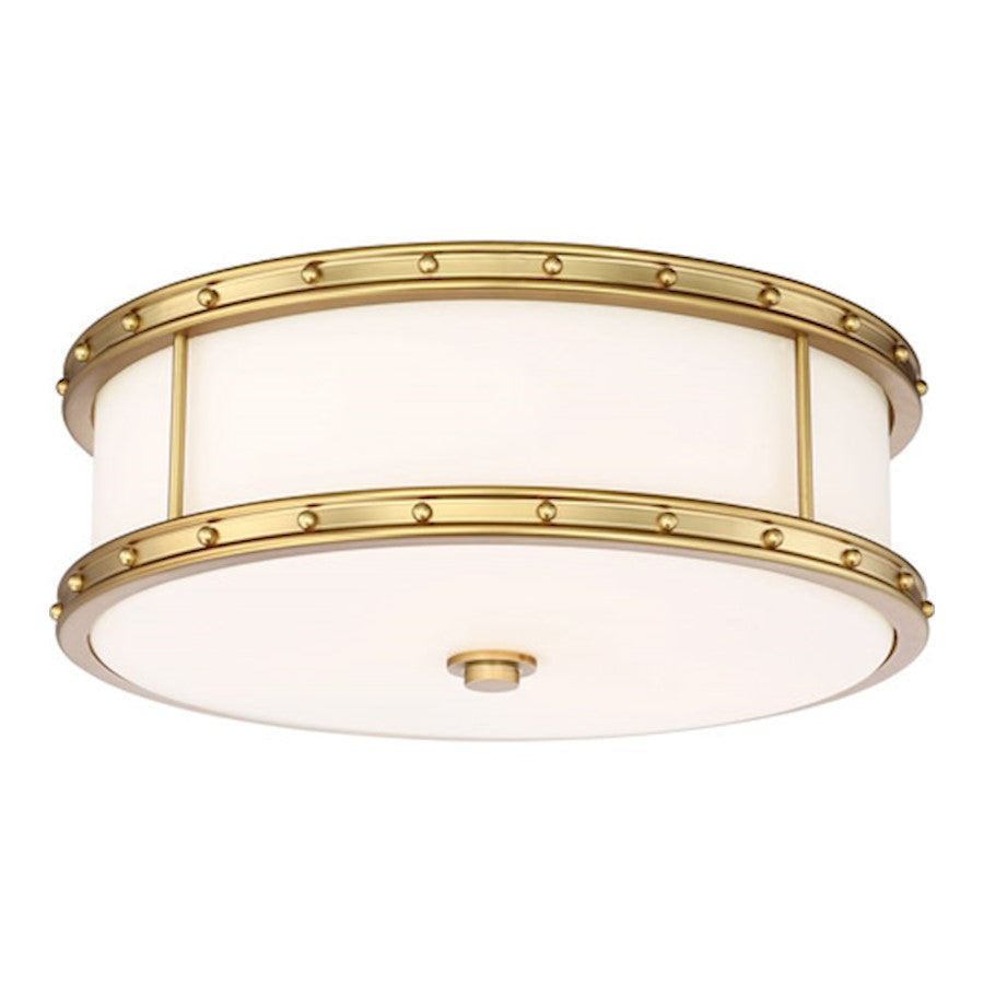 Minka Lavery 3 Light LED Flush Mount, Liberty Gold - 827-249-L