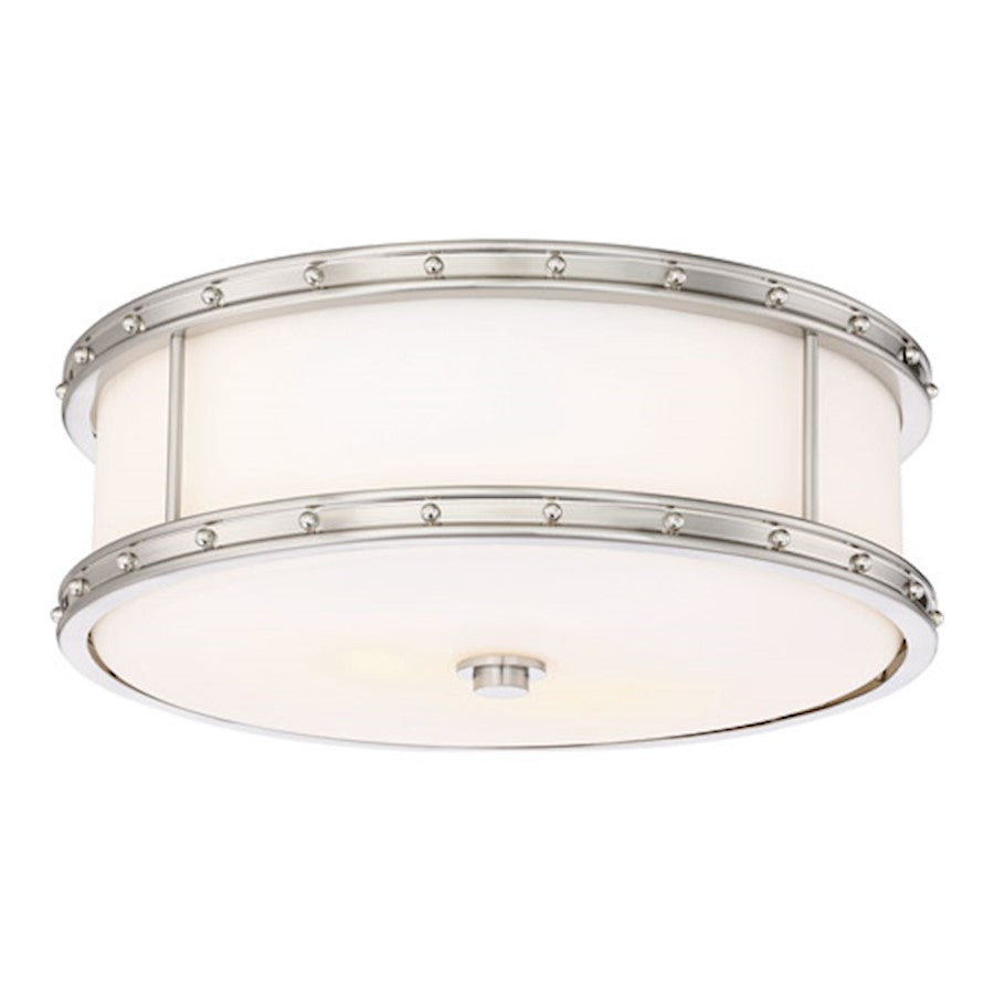 Minka Lavery 3 Light LED Flush Mount, Brushed Nickel - 827-84-L