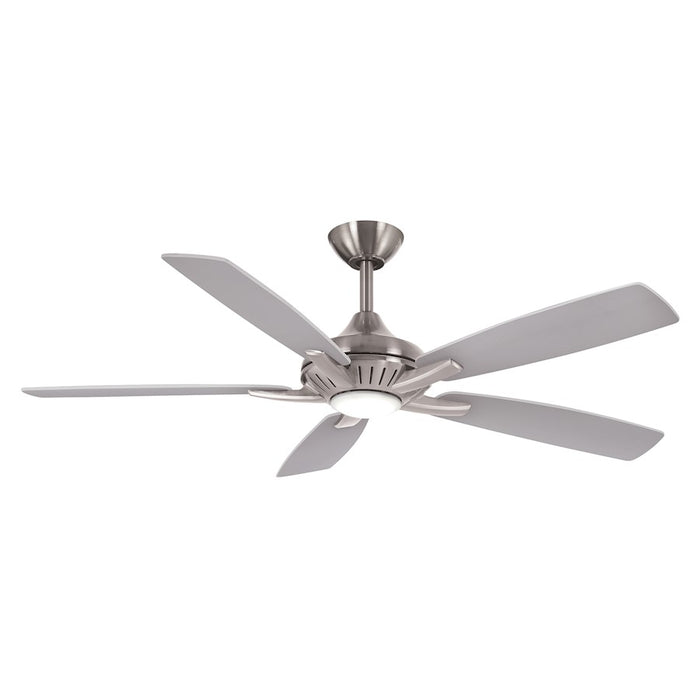 Minka Aire Dyno LED 52" Ceiling Fan, Brushed Nickel With Silver