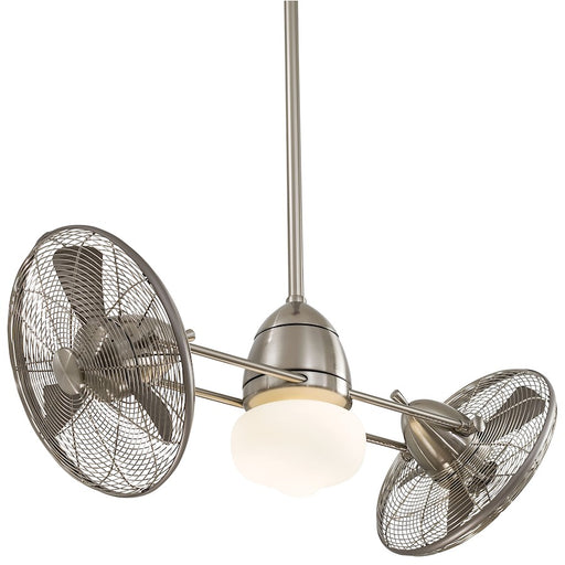 Minka Aire Gyro Wet LED 42" Ceiling Fan, Nickel Wet/Etched Opal - F402L-BNW
