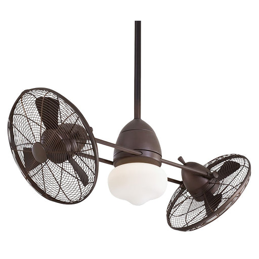 Minka Aire Gyro Wet LED 42" Ceiling Fan, Bronze/Etched Opal - F402L-ORB