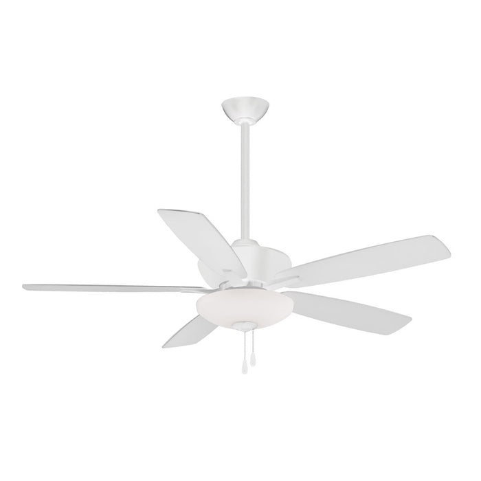 Minka Aire Minute LED 52" Ceiling Fan, White/Frosted White Glass - F553L-WHF